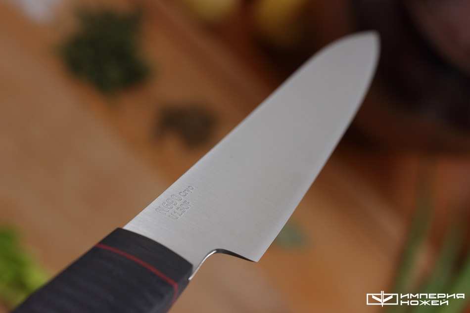 Нож кухонный U130 Черный – Owl Knife фото 4