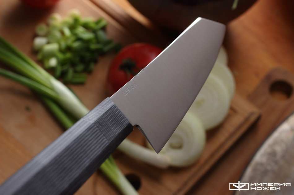 Нож кухонный Кирицуки 150 Черный – Owl Knife фото 3