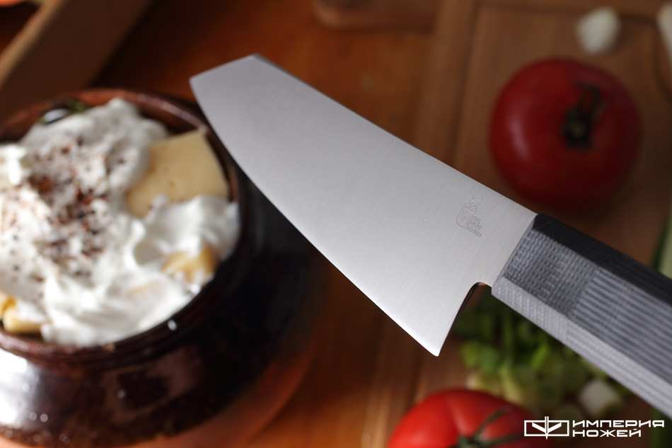 Нож кухонный Кирицуки 150 Черный – Owl Knife фото 4
