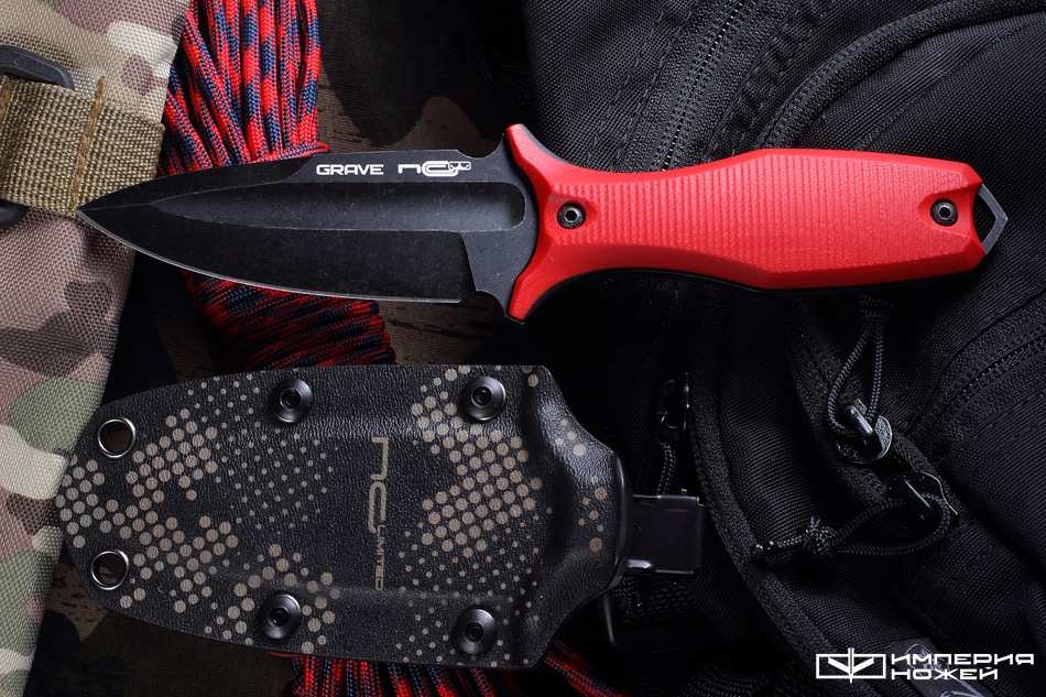 Нож скрытого ношения с фиксированным клинком Grave G10 Limited Aus 10 – N.C.Custom