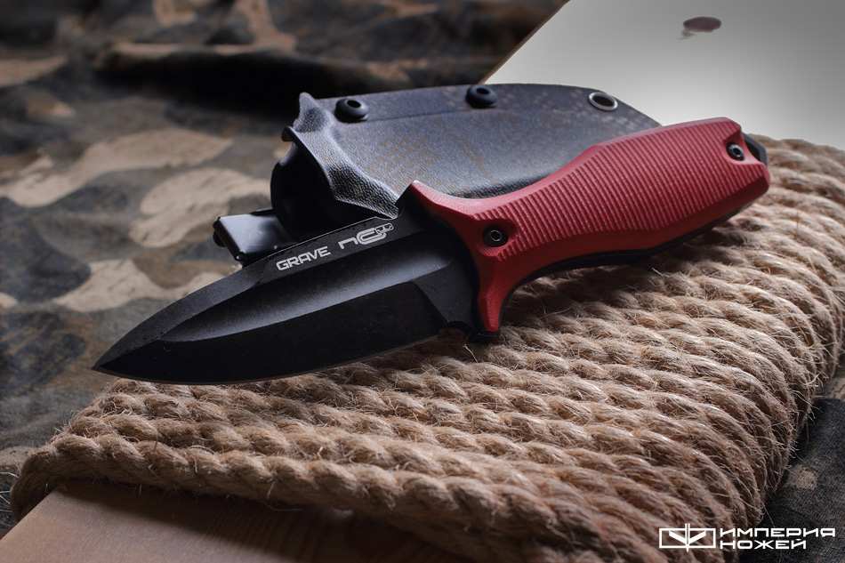 Нож скрытого ношения с фиксированным клинком Grave G10 Limited Aus 10 – N.C.Custom фото 7