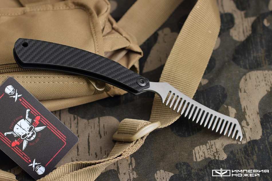 Расческа для бороды Black Carbon – Pirate Custom фото 2