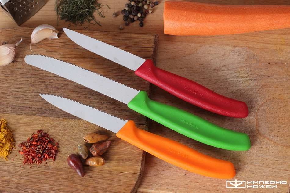 Набор из 3-х кухонных ножей для овощей  – Victorinox фото 4