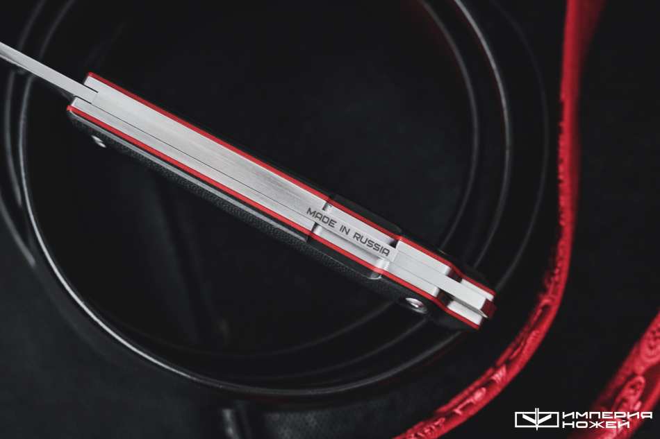 Нож N.C.Custom Bro G10 Black-Red Satin – N.C.Custom фото 7
