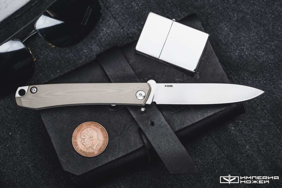 Нож N.C.Custom Respect G10 Tan Satin – N.C.Custom фото 2