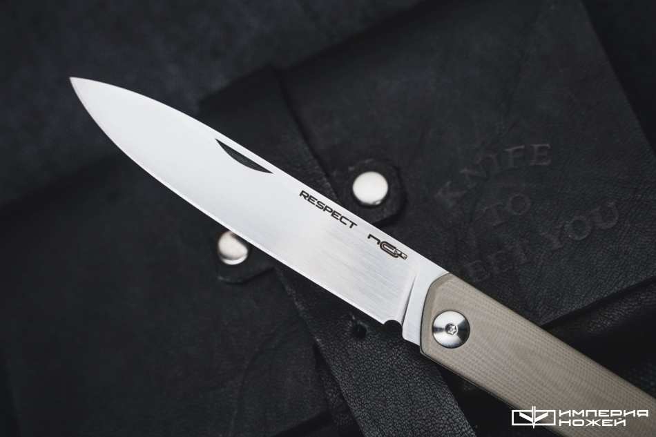 Нож N.C.Custom Respect G10 Tan Satin – N.C.Custom фото 3