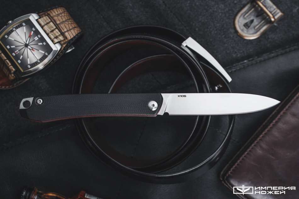 Нож N.C.Custom Respect G10 Black-Red Satin – N.C.Custom фото 2
