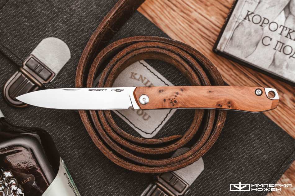 Нож N.C.Custom Respect Туя Satin – N.C.Custom