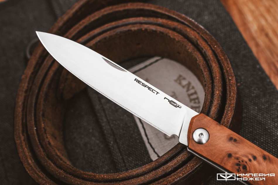 Нож N.C.Custom Respect Туя Satin – N.C.Custom фото 3