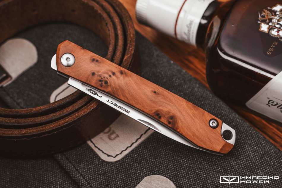 Нож N.C.Custom Respect Туя Satin – N.C.Custom фото 5