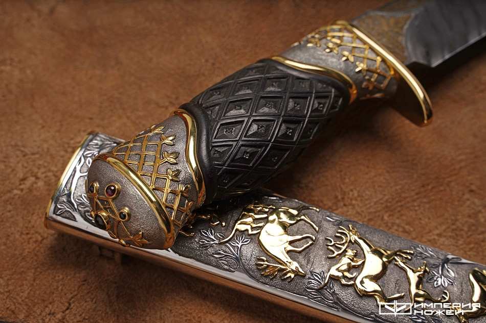 Нож ручной работы Королевская охота – Северная корона фото 2