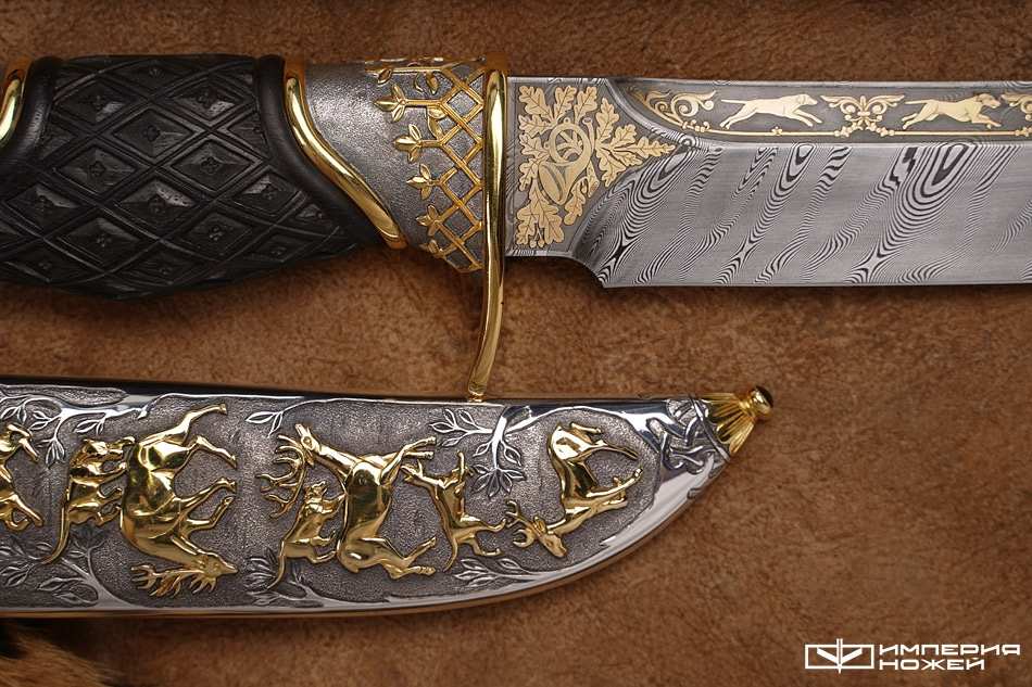 Нож ручной работы Королевская охота – Северная корона фото 3