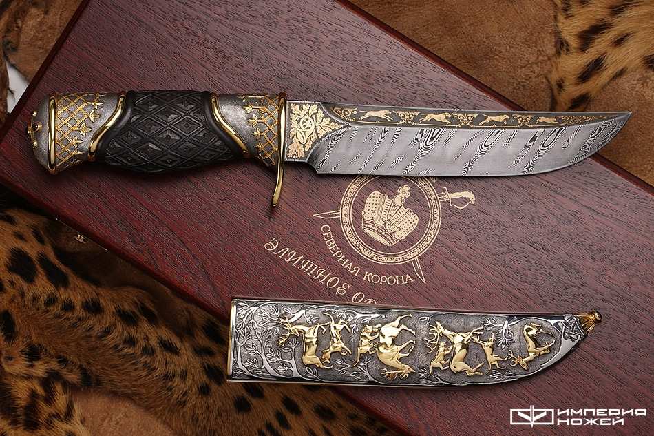 Нож ручной работы Королевская охота – Северная корона фото 9