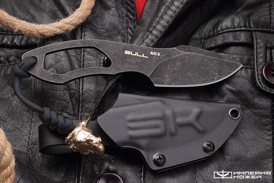 Скелетный нож Bull black stonewashed – Special Knives