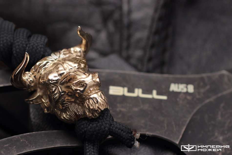 Скелетный нож Bull black stonewashed – Special Knives фото 2