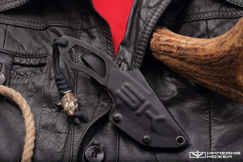 Скелетный нож Bull black stonewashed – Special Knives фото 5