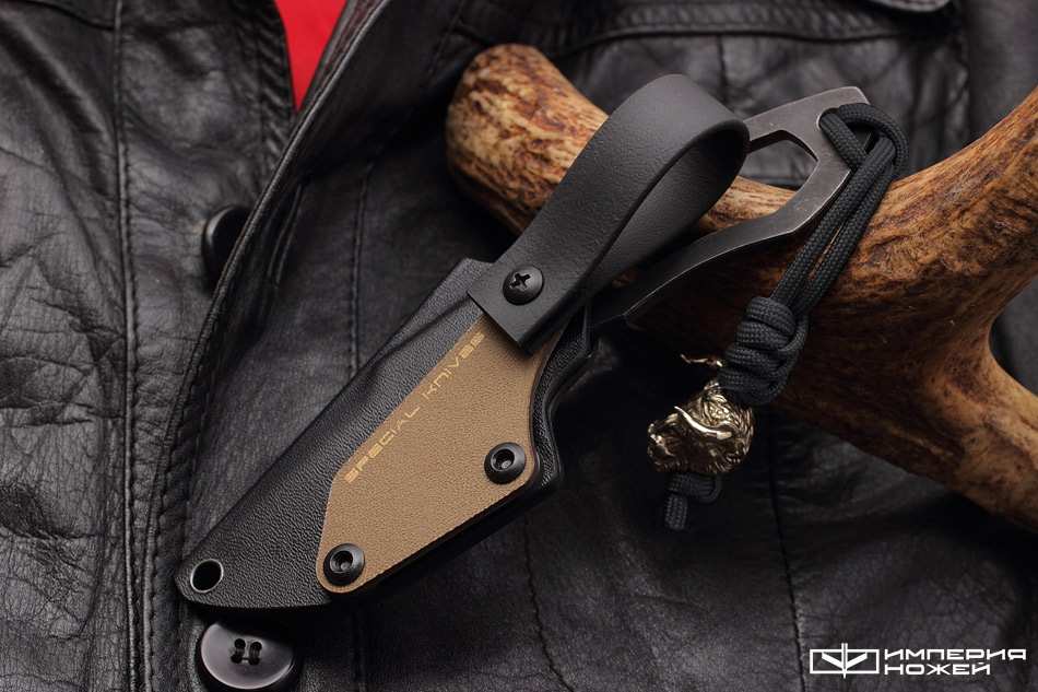 Скелетный нож Bull black stonewashed – Special Knives фото 7