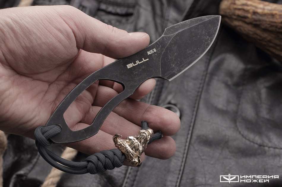 Скелетный нож Bull black stonewashed – Special Knives фото 8