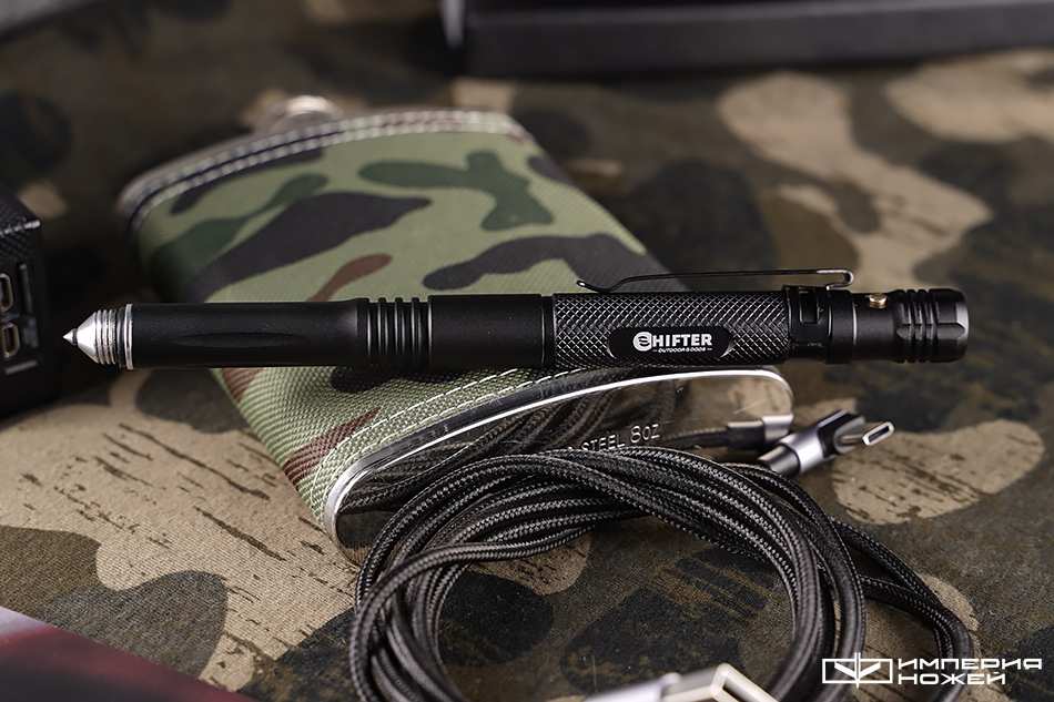 Тактическая ручка - 1 Черная (tool+фонарик) – Mr.Blade фото 6