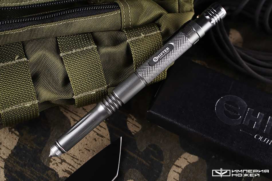 Тактическая ручка - 1 Серая (tool+фонарик) – Mr.Blade