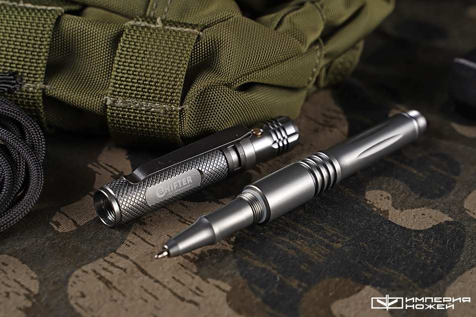 Тактическая ручка - 1 Серая (tool+фонарик) – Mr.Blade фото 7