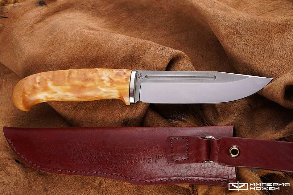 нож Лиман Elmax карельская берёза – Sander фото 4