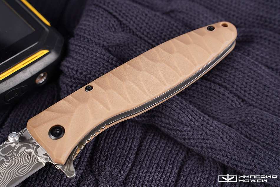 Складной туристический нож Ganzo Firebird F620 желтый (травление) – Ganzo фото 4