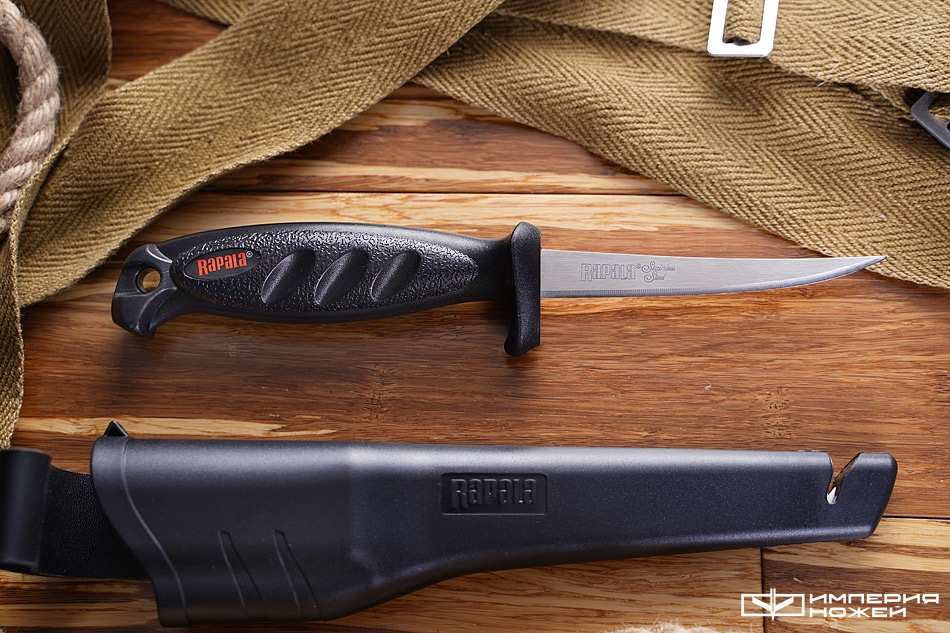 Филейный нож с гардой 10 см – Rapala