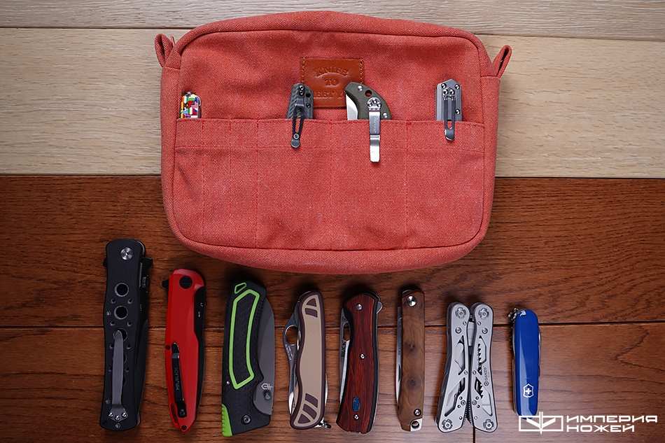 Сумка для 11 складных ножей Красная Knife to meet you купить в интернет ...