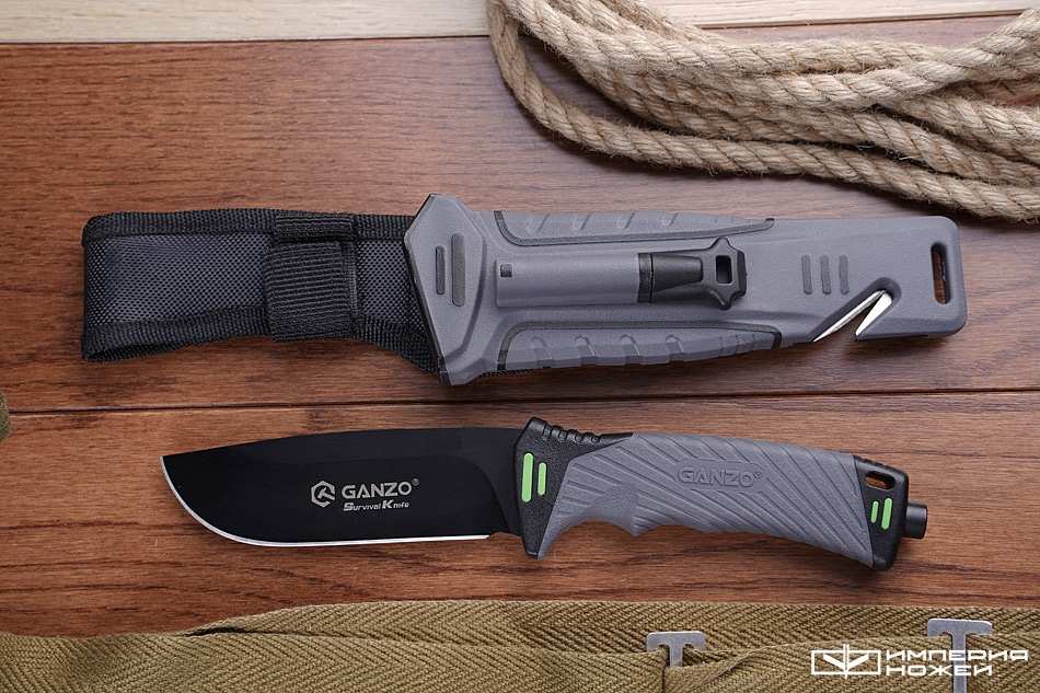 туристический нож G8012 серый – Ganzo