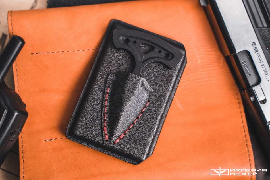 Кардхолдер Черный c Брелком Push Dagger – Pirate Custom