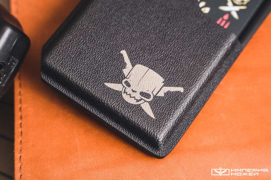 Кардхолдер Черный c Брелком Push Dagger – Pirate Custom фото 2