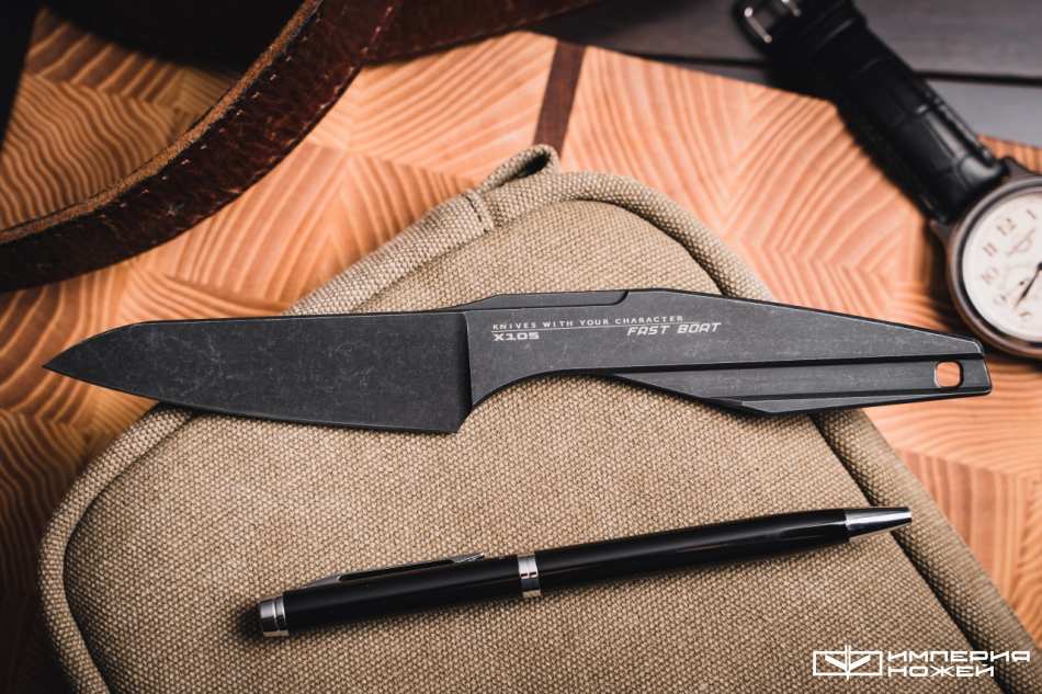 Скелетный нож Fast Boat Blackwash – Special Knives