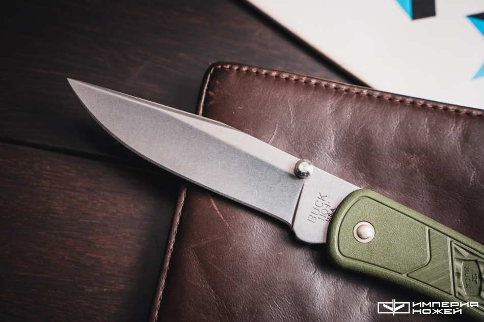 Складной нож 110 Slim Select Green – Buck фото 2
