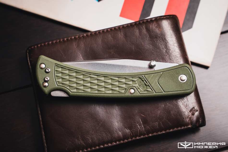 Складной нож 110 Slim Select Green – Buck фото 7