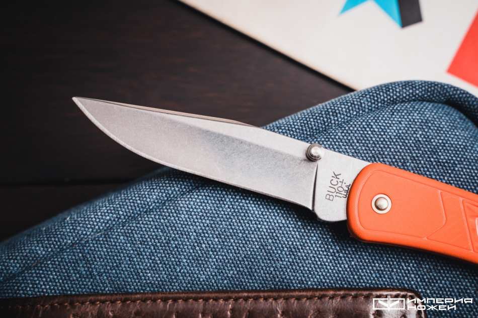 Складной нож 110 Slim Select Orange – Buck фото 2