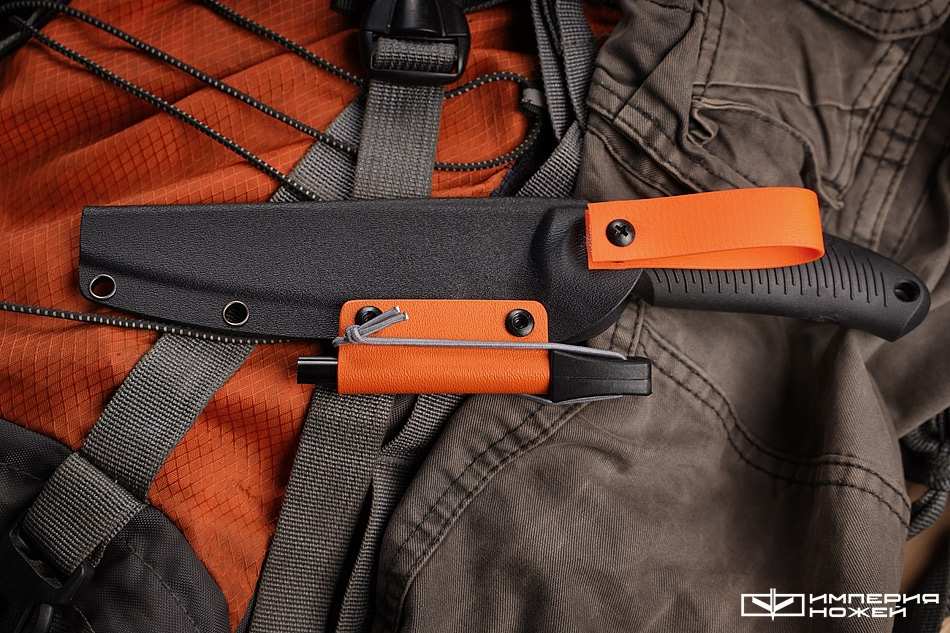 Нож с фиксированным клинком Orca с огнивом (Orange Color) – Mr.Blade фото 7