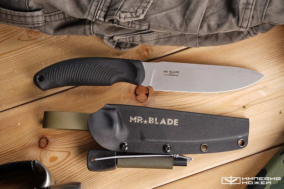Нож с фиксированным клинком Orca с огнивом (Olive Color) – Mr.Blade фото 2