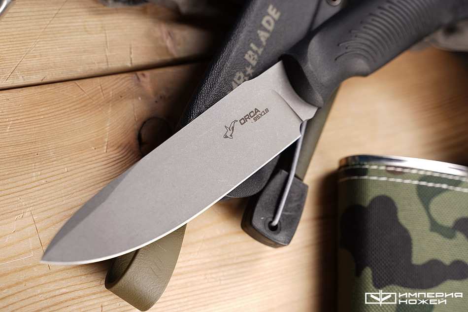 Нож с фиксированным клинком Orca с огнивом (Olive Color) – Mr.Blade фото 3