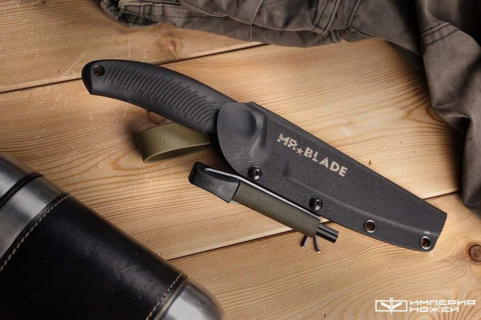 Нож с фиксированным клинком Orca с огнивом (Olive Color) – Mr.Blade фото 7
