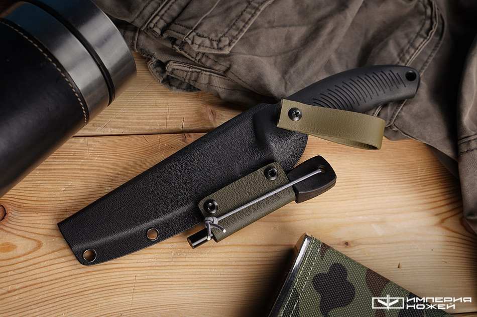 Нож с фиксированным клинком Orca с огнивом (Olive Color) – Mr.Blade фото 8