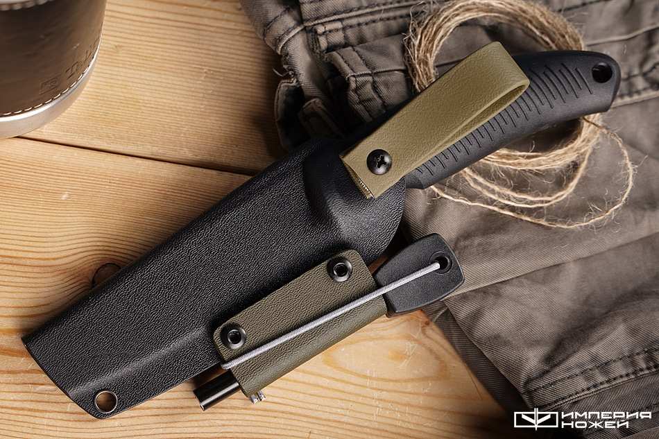 Нож с фиксированным клинком Seal с огнивом (Olive Color) – Mr.Blade фото 6