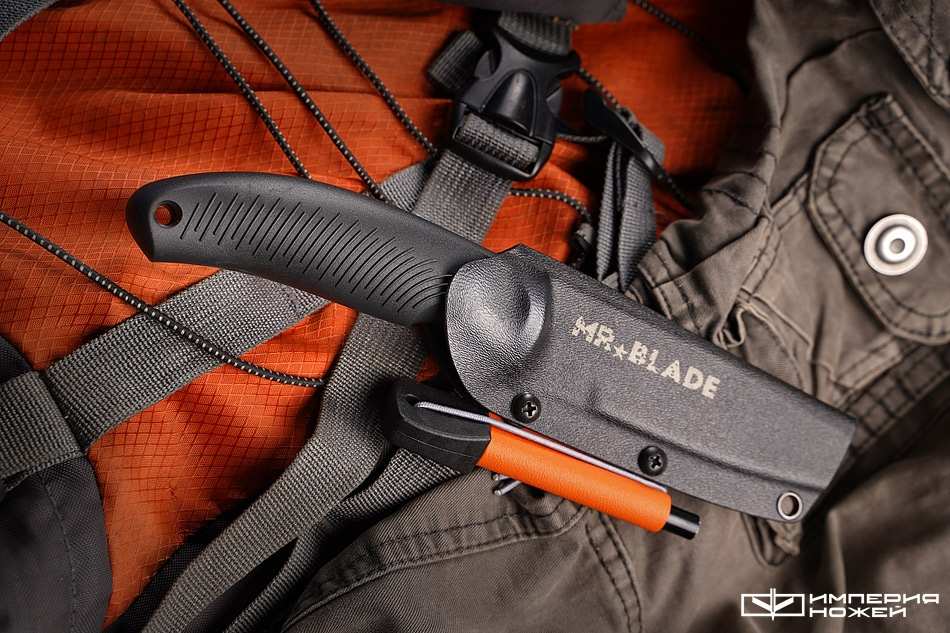 Нож с фиксированным клинком Seal с огнивом (Orange Color) – Mr.Blade фото 6