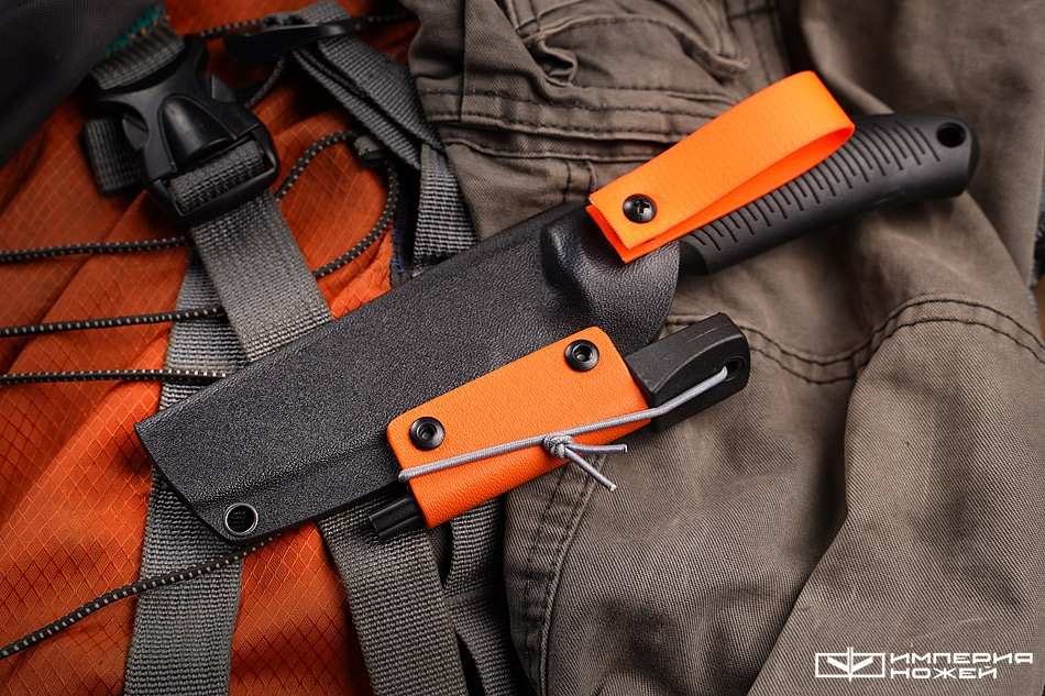 Нож с фиксированным клинком Seal с огнивом (Orange Color) – Mr.Blade фото 7