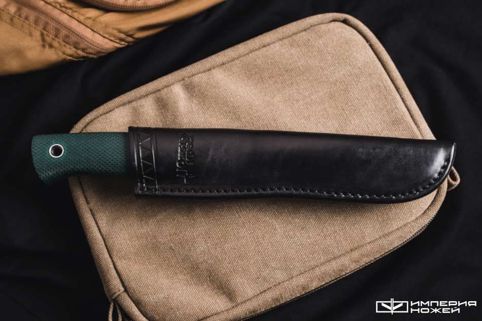 Нож с фиксированным клинком Бер Эксперт  N690 Зеленая микарта – Южный Крест фото 6