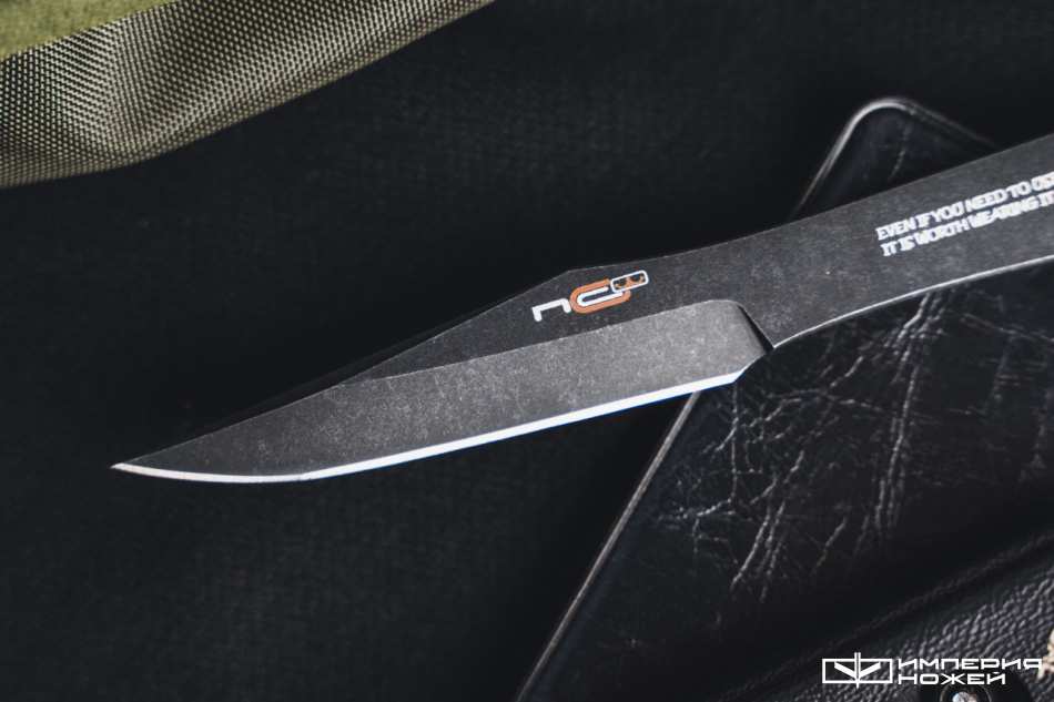 Нож скрытого ношения с фиксированным клинком Thorn Blackwash – N.C.Custom фото 3