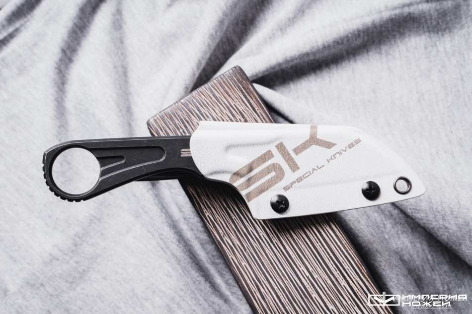 Скелетный нож RIP Blackwash White Kydex (Белый кайдекс) – Special Knives фото 9