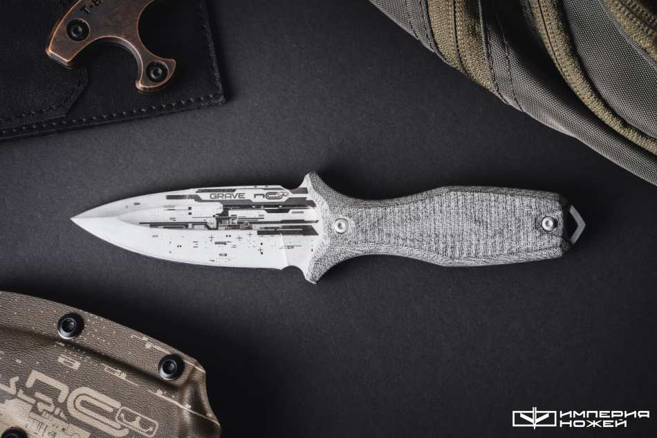 Нож скрытого ношения с фиксированным клинком Grave PGK – N.C.Custom