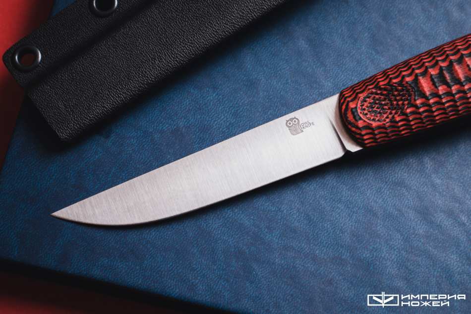 Нож с фиксированным клинком North-SF N690 Красная G10 – Owl Knife фото 3