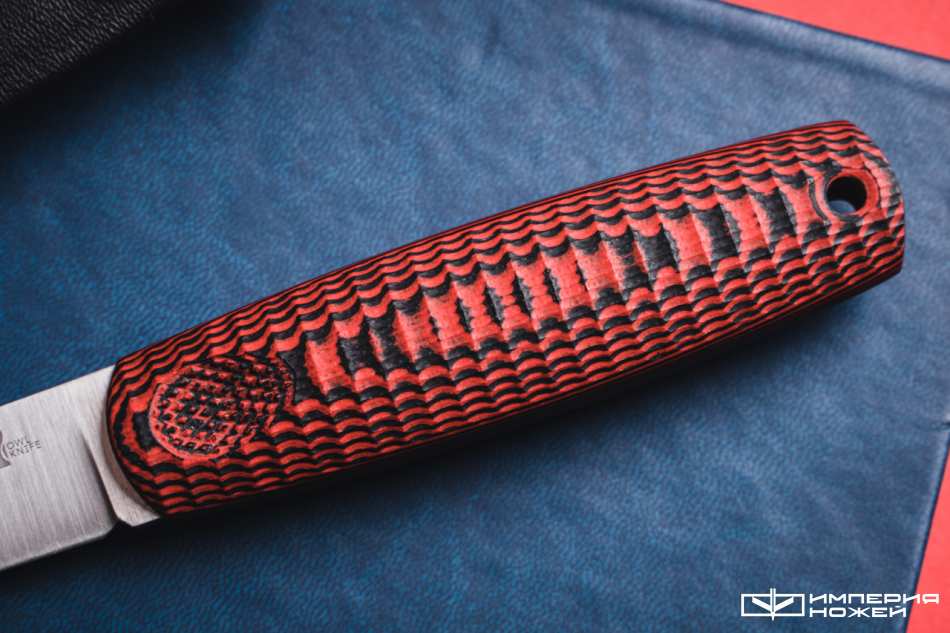 Нож с фиксированным клинком North-SF N690 Красная G10 – Owl Knife фото 4